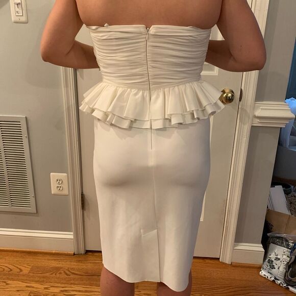 Jill Stuart White Strapless Pencil Dress sz 10 NWT - Picture 3 of 5